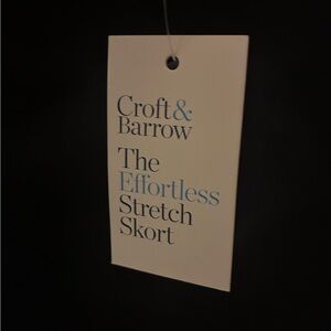 Croft & Barrow Classic Black Skort